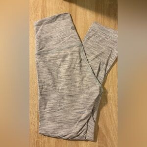 lululemon athletica Light Heathered Gray Cropped Leggings